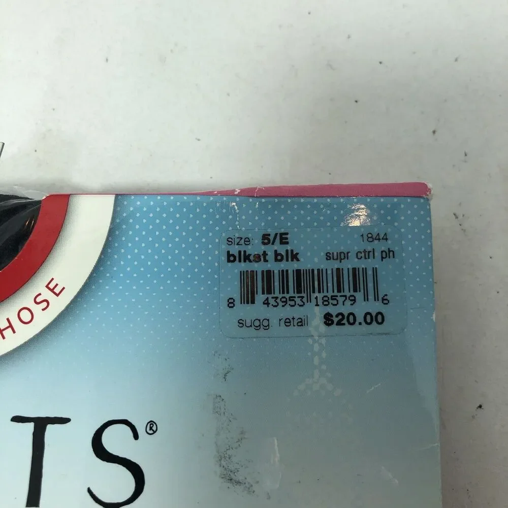 Assets Red Hot Label by SPANX Shaping Pantyhose Super Control Sheers 5E Black C1